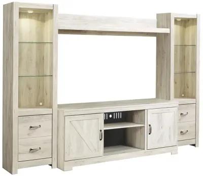 Ashley Bellaby 4-Piece Entertainment Center Whitewash