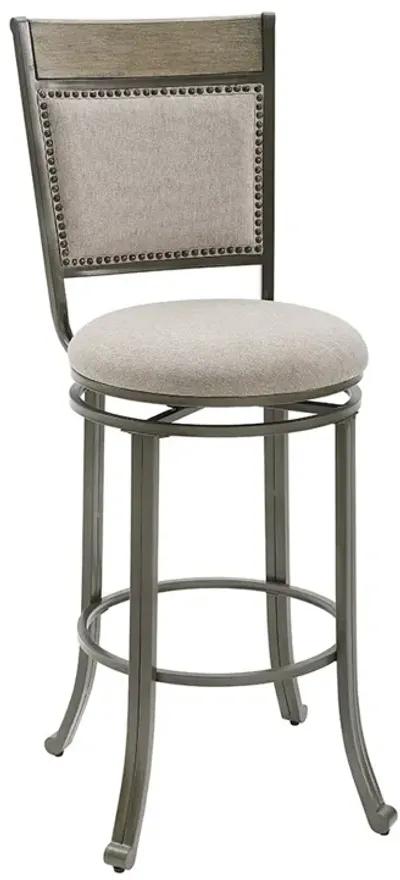 Franklin 3-Piece Pewter Bar Stools & Table Set