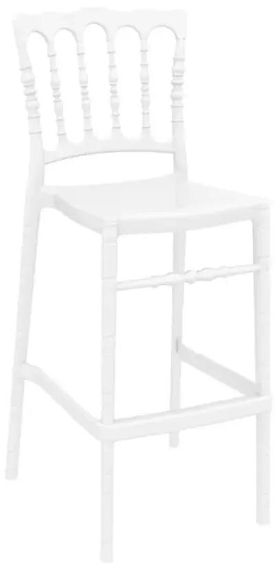 Compamia Opera Polycarbonate Bar Stool Glossy White