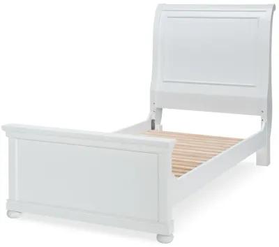 Legacy Classic Kids/Teens Canterbury White Complete Twin Sleigh Bed