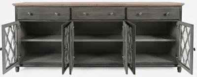 Aurora Hills 6-Door Accent Cabinet Brushed - Grey Bisque