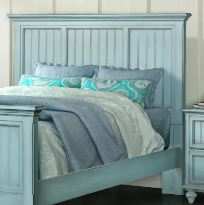 Seawinds Monaco Blue Finish Queen Headboard