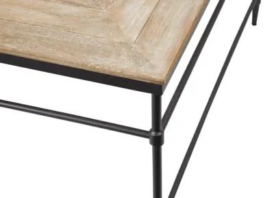 FENWAY 36 INCH SOLID WOOD SQUARE COFFEE TABLE IN PICKLED MANGO