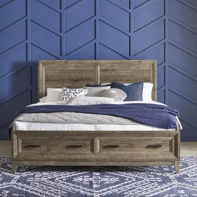 Complete King Bedroom Set - Storage Bed, Dresser, Mirror & Nightstand - Ridgecrest