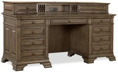 Aspenhome Arcadia Truffle 72 Inch Executive Desk