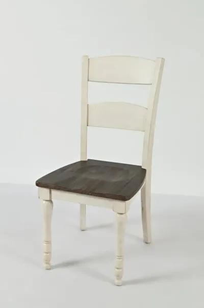 Jofran Madison County Ladderback Chair Vintage White