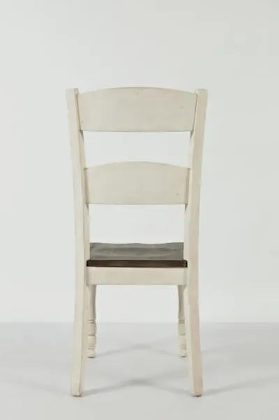 Jofran Madison County Ladderback Chair Vintage White