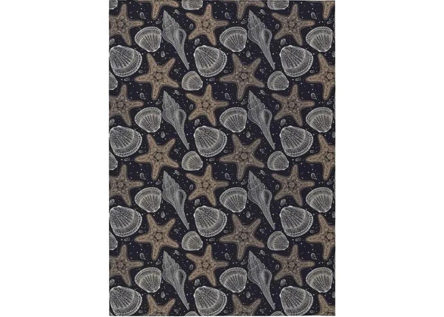 SEABREEZE BLACK 5'X8' AREA RUG