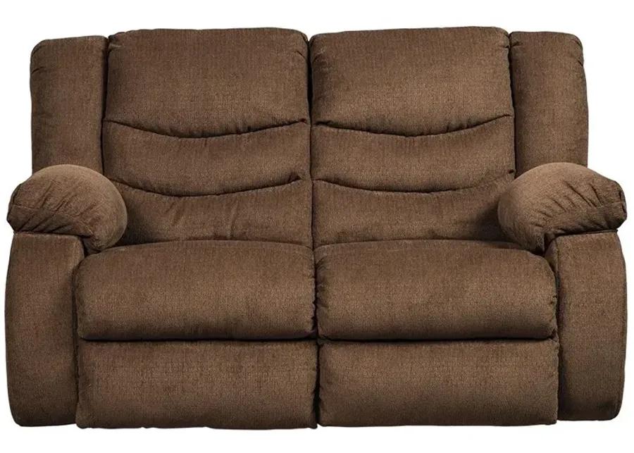 TULEN RECLINING LOVESEAT CHOCOLATE SIGNATURE DESIGN