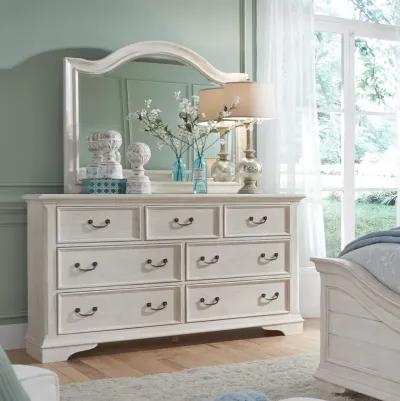 Liberty Furniture Complete California King Set Panel Bed, Dresser & Mirror Bayside