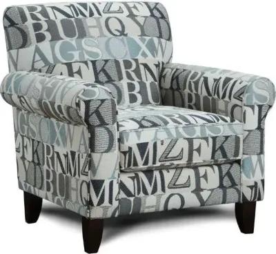 Fusion Macarena Cadet Anecdote Blue Accent Chair