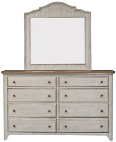 Liberty Furniture Complete Queen Bedroom Set Poster Bed, Dresser & Mirror Farmhouse Reimagined