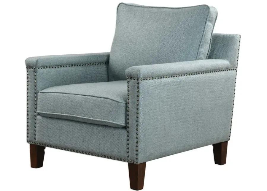 CHARLOTTA SEA MIST ACCENT CHAIR