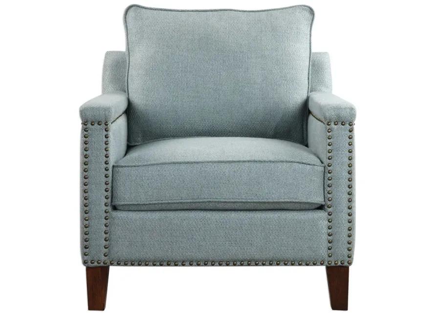 CHARLOTTA SEA MIST ACCENT CHAIR