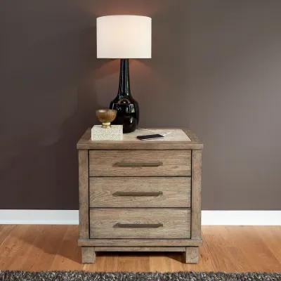 QUEEN UPHOLSTERED BED DRESSER MIRROR CHEST AND NIGHTSTAND - CANYON ROAD