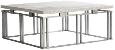 RIVERTON COCKTAIL TABLE IN SILVER FINISH