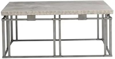 RIVERTON COCKTAIL TABLE IN SILVER FINISH