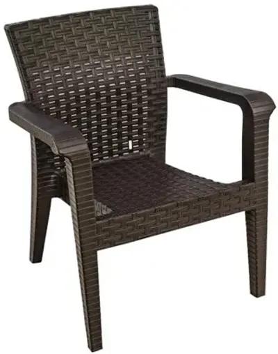 OUTDOOR ALASKA ARMCHAIR IN BROWN