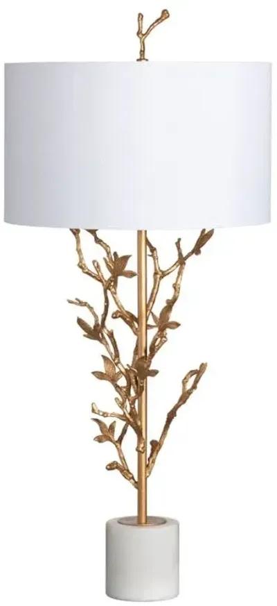 Crestview Chianti Gold Leaf Table Lamp