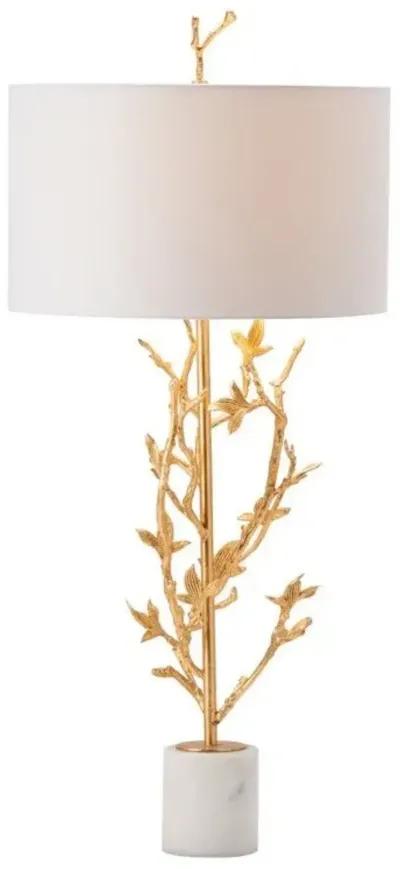 Crestview Chianti Gold Leaf Table Lamp