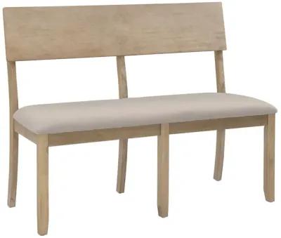 Linon Jorissen Bench Gray Wash