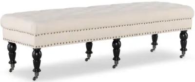 Linon 62 Inch Isabelle Bed Bench White