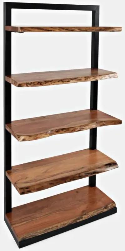 Natures Edge Brushed Grey 5 Shelf Bookcase