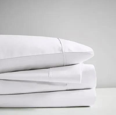 Olliix Beautyrest California King White 600 Thread Count Cooling Cotton Blend Sheet Set