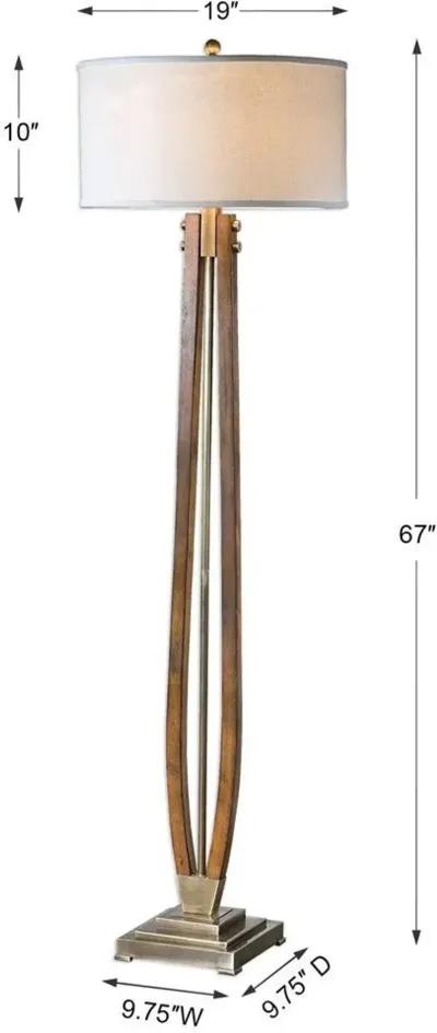 Uttermost Boydton Brown Floor Lamp