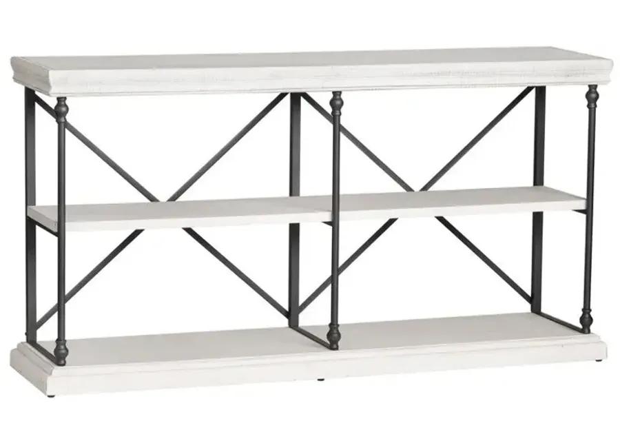 HANOVER GRAY/WHITE CONSOLE TABLE