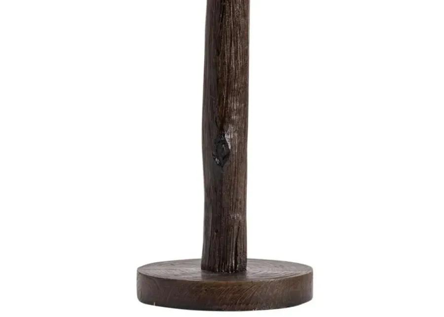 OAK RUN ANTIQUE COPPER/RUSTIC WOOD TABLE LAMP