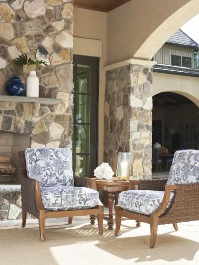 Tommy Bahama Patio Lounge Chair In Blue - Harbor Isle