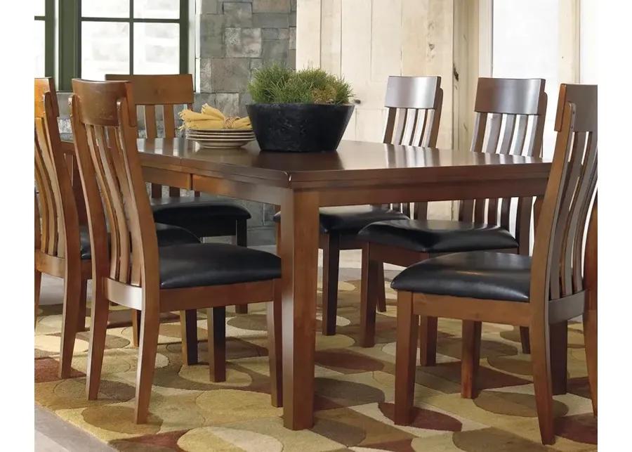 RALENE DINING EXTENSION TABLE MEDIUM BROWN SIGNATURE DESIGN