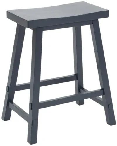 Creations Sawhorse Navy 24 Inch Counter Stool