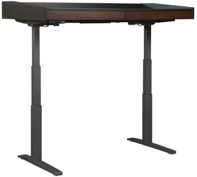 Hekman Adjustable Height Desk 2-Drawers Charcoal