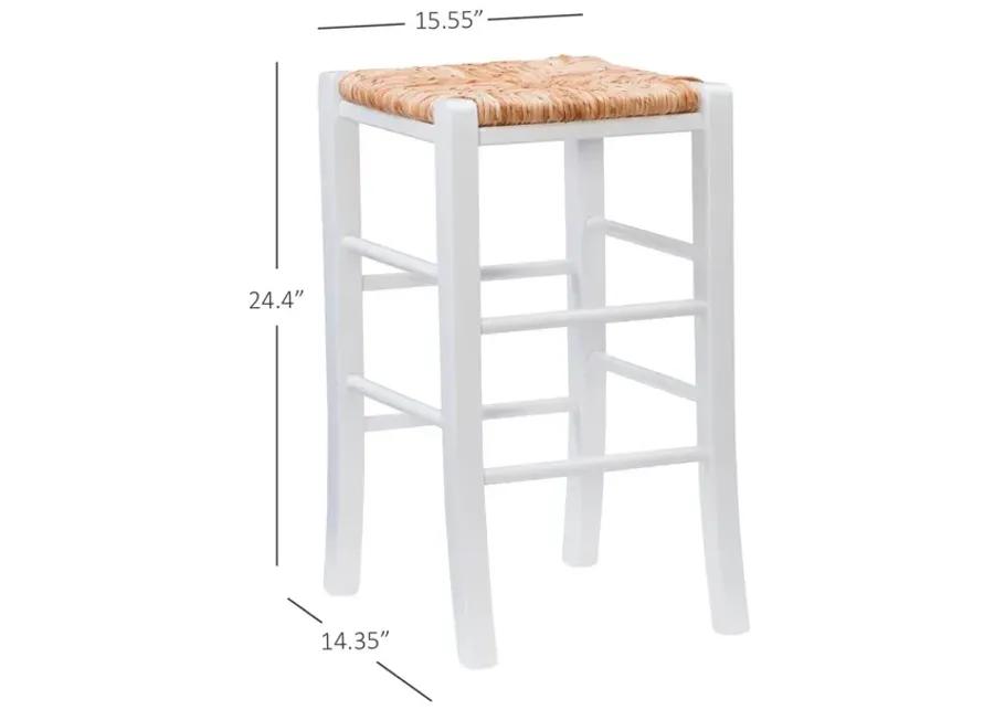 GIANNA BACKLESS COUNTER STOOL - WHITE