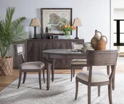 Artistica Home by Lexington Cohesion Program Aperitif Round/Oval Dining Table Dark Brown Wood