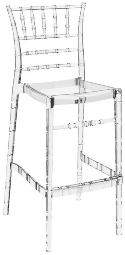 Compamia Chiavari Polycarbonate Bar Stool Transparent Clear