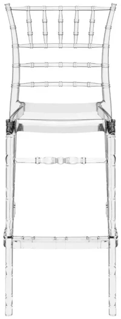 Compamia Chiavari Polycarbonate Bar Stool Transparent Clear