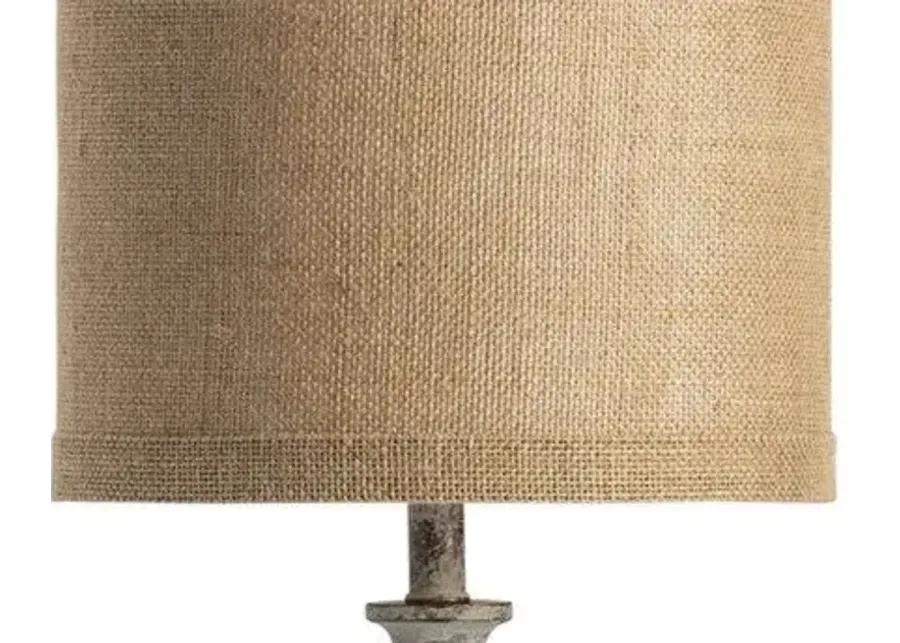 BRUNELLO STONE WASHED BRONZE BUFFET LAMP