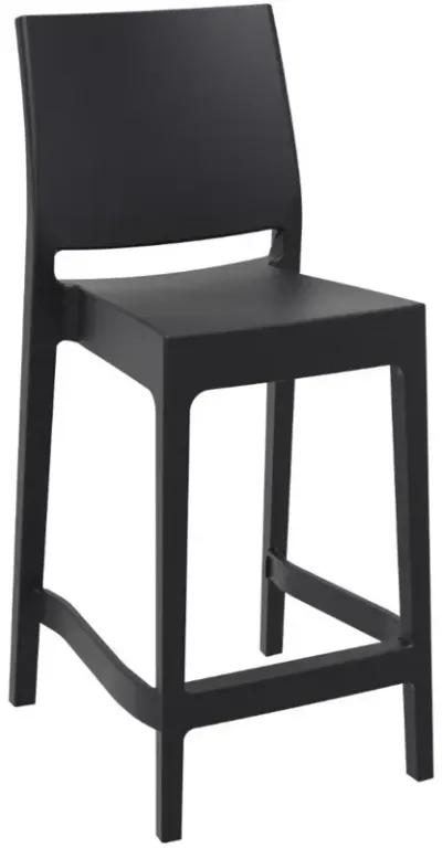 MAYA RESIN COUNTER STOOL BLACK