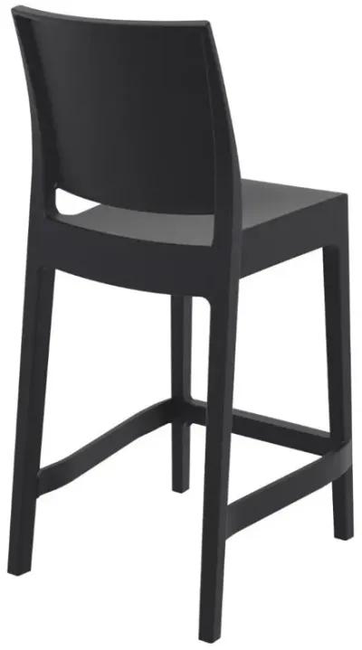 MAYA RESIN COUNTER STOOL BLACK