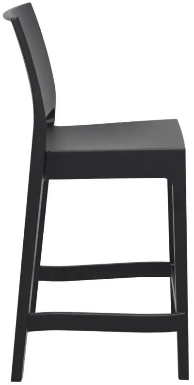 MAYA RESIN COUNTER STOOL BLACK