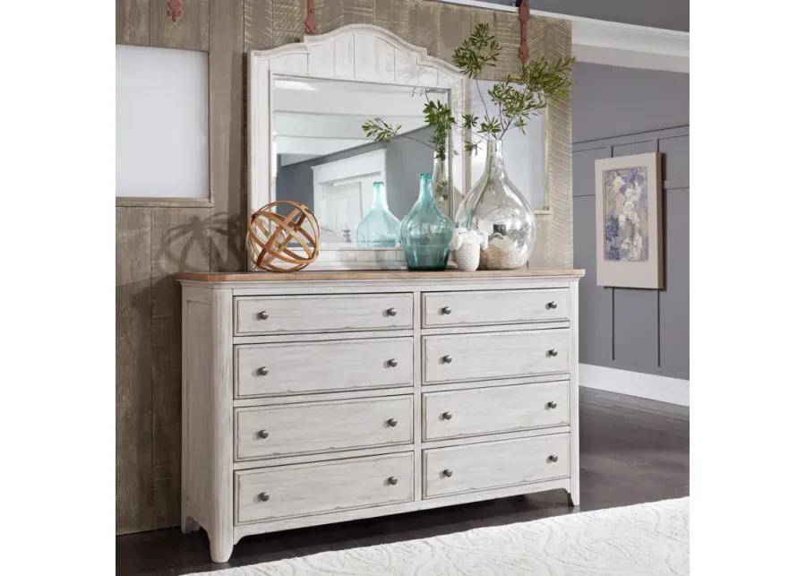 KING POSTER BED DRESSER & MIRROR NIGHT STAND - FARMHOUSE REIMAGINED