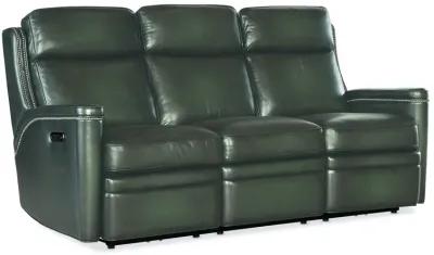 Hooker Furniture Hamilton Power Leather Sofa with Power Headrest