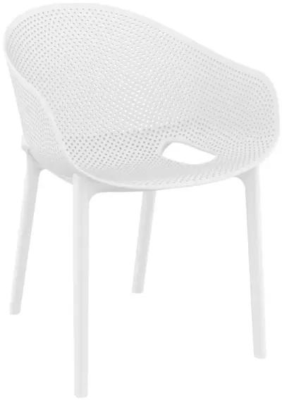 Compamia Sky Pro Stacking Dining Chair White