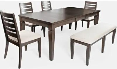 LINCOLN SQUARE EXTENSION DINING TABLE - DARK ESPRESSO