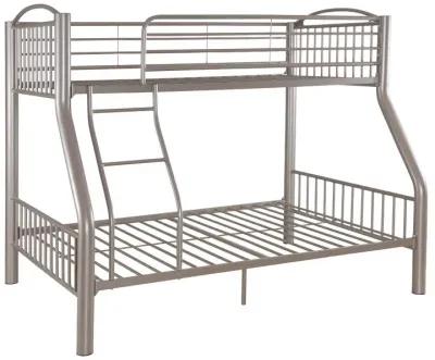 Powell Twin Over Full Pewter Bed