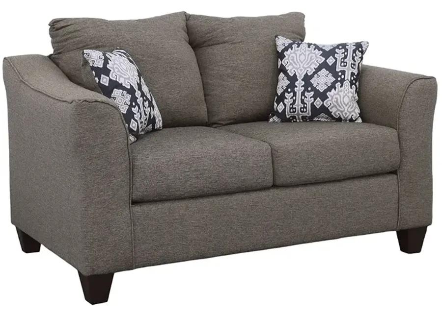 SALIZAR LOVESEAT CHARCOAL GREY