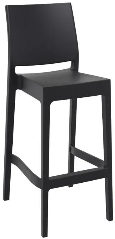 Compamia Sky Maya Square Bar Set with 2 Barstools Black